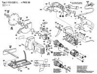 Bosch 0 603 225 842 PKS 38 Combi Port.Circular Saw P 240 V / GB Spare Parts PKS38